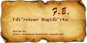 Fürstner Boglárka névjegykártya