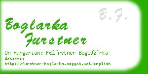 boglarka furstner business card